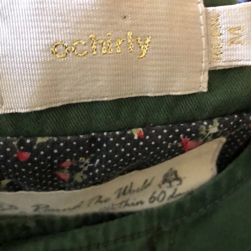 Ochirly Utility Jacket Flight Military Cargo Sz M Army Green Grunge Punk Trench - Picture 15 of 16